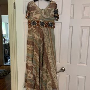 Unique fusion long anarkali style kameez